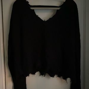 Full Tilt Black Long Sleeve Sweater